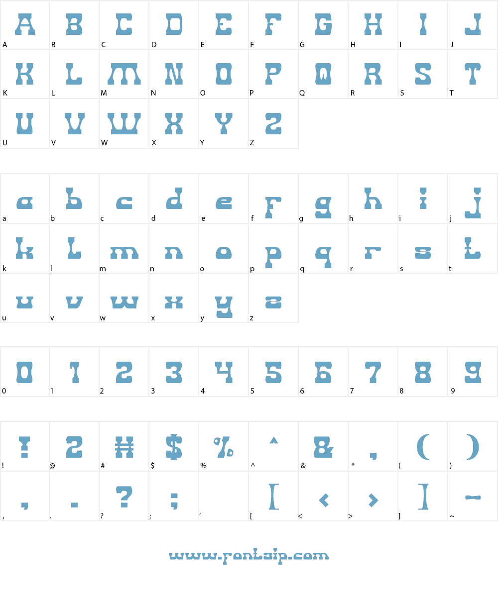 God Is Watching Us Font Character